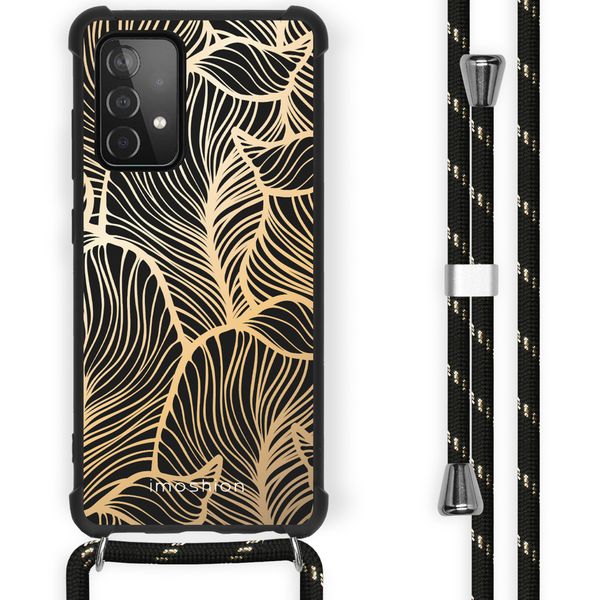 imoshion Coque Design avec cordon Samsung Galaxy A52(s) (5G/4G) - Golden Leaves