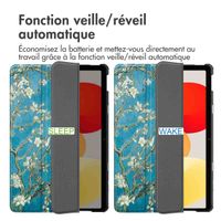imoshion Coque tablette Design Trifold Xiaomi Redmi Pad SE - Green Plant