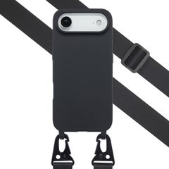 Selencia Coque silicone avec cordon amovible Apple iPhone Air - Noir