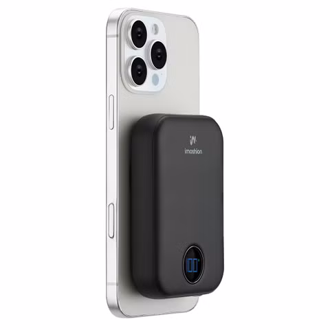 imoshion Batterie externe MagSafe - 10.000 mAh - Batterie externe sans fil - Noir