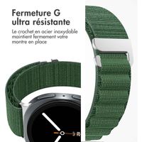 imoshion Bracelet en nylon Alpine Samsung Galaxy Watch 8 (40/44mm) / Classic (46mm) - Vert foncé