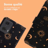 imoshion Étui de télephone portefeuille Design Motorola Moto G24 Power - Sky Black