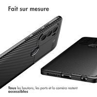 imoshion Coque silicone Carbon Motorola Moto G71 - Noir