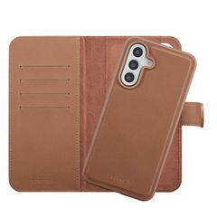 Selencia Étui portefeuille amovible Olyn avec MagSafe Samsung Galaxy A56 - Marron