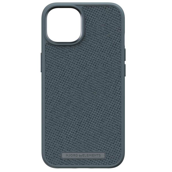 Njorð Collections Coque en tissu iPhone 14 - Dark Grey