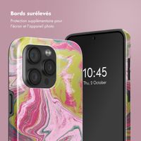 Selencia Coque arrière Vivid avec MagSafe Apple iPhone 15 Pro - Marble Pink