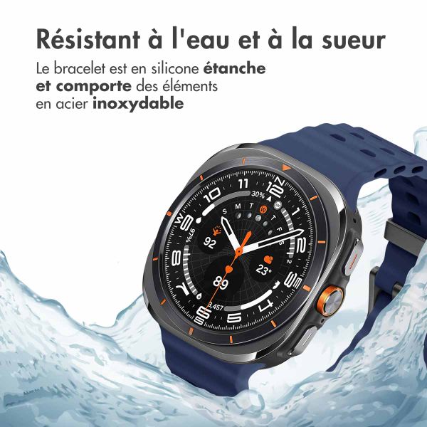 imoshion Bracelet Ocean en silicone Samsung Galaxy Watch Ultra (2024/2025) - Midnight Blue