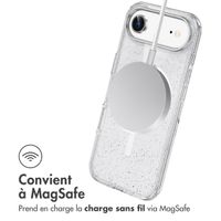 imoshion Coque Pailletée avec MagSafe Apple iPhone Air - Transparent