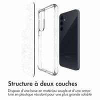 imoshion Coque arrière transparente Pailletée Samsung Galaxy A35 - Argent