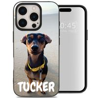 Concevez votre propre coque en gel Apple iPhone 15 Pro - Noir