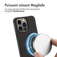 imoshion Coque arrière Color avec cordon amovible et MagSafe Apple iPhone 13 Pro - Black Coffee