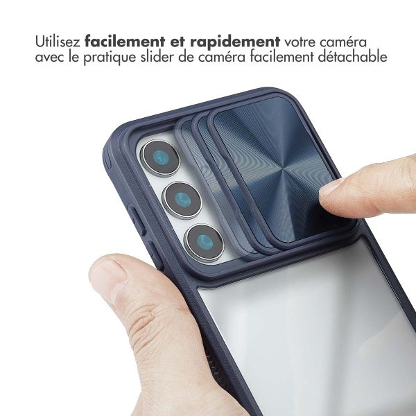 imoshion Coque arrière Camslider Samsung Galaxy S25 - Bleu foncé