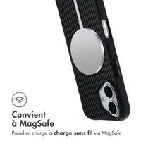 imoshion Rugged Hybrid Carbon Case avec MagSafe Apple iPhone 17 - Noir