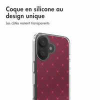 imoshion Coque Design Apple iPhone 17 - Crush Check Coral Dust