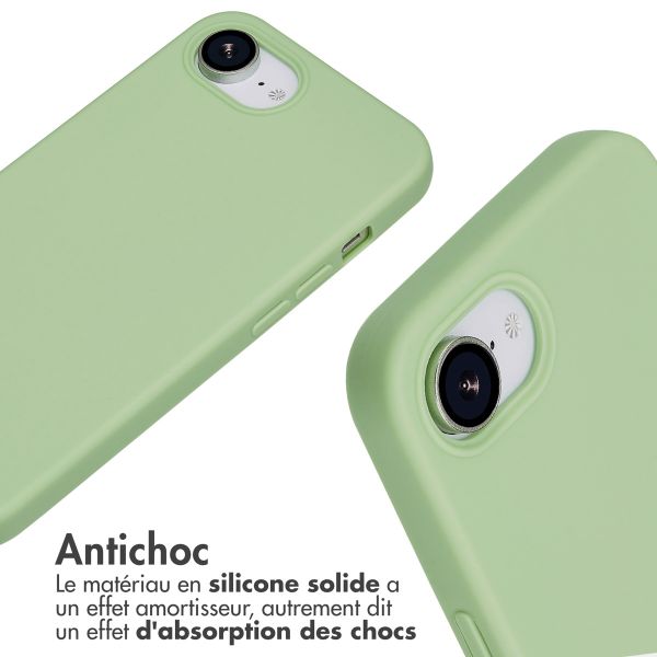imoshion Coque en silicone avec cordon Apple iPhone 16e - Vert