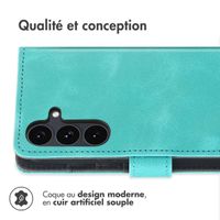 imoshion Etui de télephone portefeuille avec cordon Samsung Galaxy S25 FE - Turquoise
