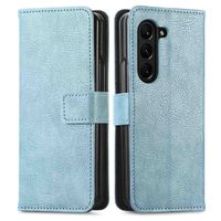 imoshion Étui de téléphone portefeuille Luxe Samsung Galaxy Z Fold 5 - Bleu clair