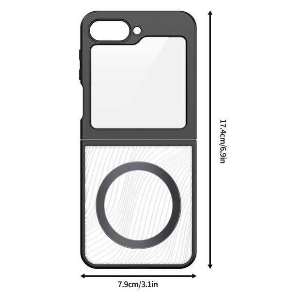 Dux Ducis Coque arrière Aimo avec MagSafe Samsung Galaxy Z Flip 7 FE - Transparent