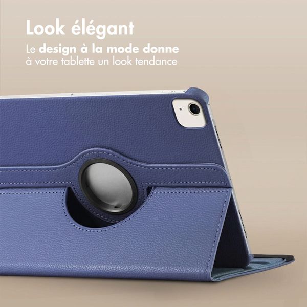 imoshion Coque tablette rotatif à 360° Apple iPad Air 13 pouces (2026) M4 / (2025) M3 / (2024) M2 - Bleu foncé
