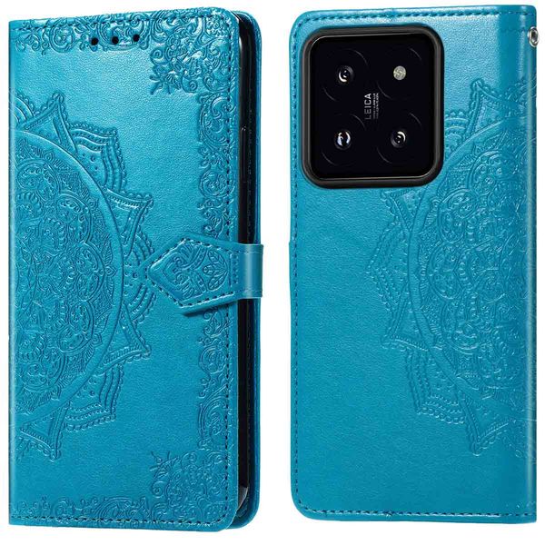 imoshion Etui de téléphone portefeuille Mandala Xiaomi 14T - Turquoise