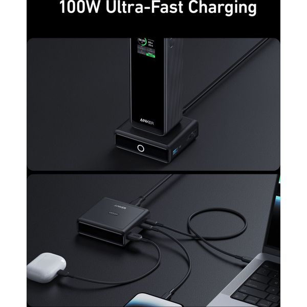 Anker Station de charge | 100 Watt - Compatible avec Powerbank Prime