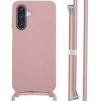 imoshion Coque en silicone avec cordon Samsung Galaxy A17 (5G) - Sand Pink
