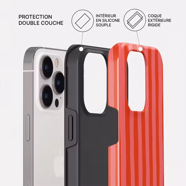 Burga Coque Tough MagSafe Apple iPhone 13 Pro - Pomegranate