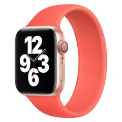 Apple Bracelet Boucle unique en Silicone Apple Watch | 44/45/46/49 mm - Taille 10 - Pink Citrus