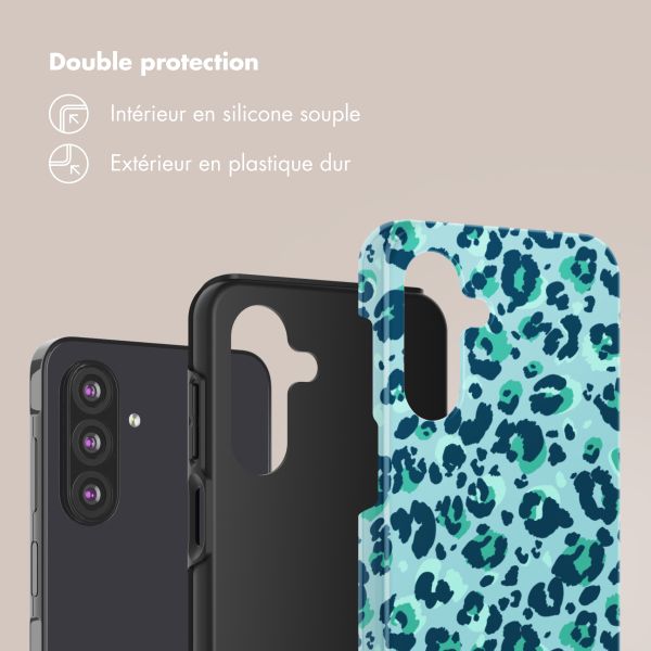 Selencia Coque arrière Vivid Samsung Galaxy A26 - Wild Spots Light Blue
