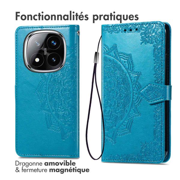 imoshion Etui de télephone Mandala Xiaomi Redmi Note 14 Pro (5G) - Turquoise