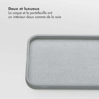Selencia Étui portefeuille amovible Olyn avec MagSafe Apple iPhone 14 / 13 - Gris