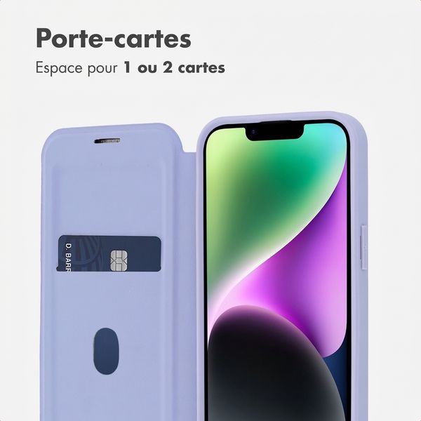 imoshion Bookcase transparente avec MagSafe Apple iPhone 14 / 13 - Lilas