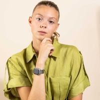 Selencia Bracelet dragon en acier Apple Watch Series 1 t/m 11 / SE / Ultra (44/45/46/49 mm) - Argent