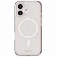 Holdit Coque MagSafe iPhone 16 Plus - Blanc / Transparent