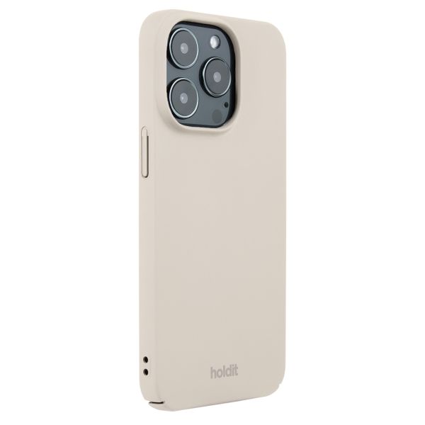 Holdit Coque Slim iPhone 15 Pro - Light Beige