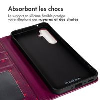 imoshion Étui de télephone portefeuille Design Samsung Galaxy A55 - Crush Check Coral Dust