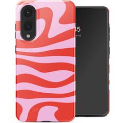 Selencia Coque arrière Vivid Samsung Galaxy S25 Edge - Dream Swirl Pink
