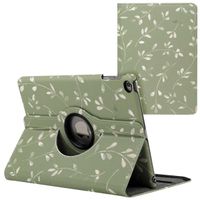 imoshion Coque tablette Design rotatif à 360° Apple iPad 6 (2018) 9.7 pouces / iPad 5 (2017) 9.7 pouces - Green Flowers