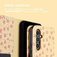 imoshion Étui de télephone portefeuille Design Samsung Galaxy A55 - Sunny Yellow Petite Flowers