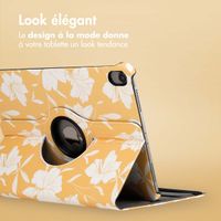 imoshion Coque tablette Design rotatif à 360° Apple iPad Air 5 (2022) / Air 4 (2020) - Yellow Flowers