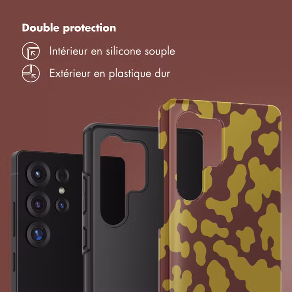 Selencia Coque arrière Vivid Samsung Galaxy S25 Ultra - Moo'd Olive Dust