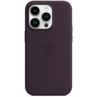Apple Coque en silicone MagSafe Apple iPhone 14 Pro - Elderberry