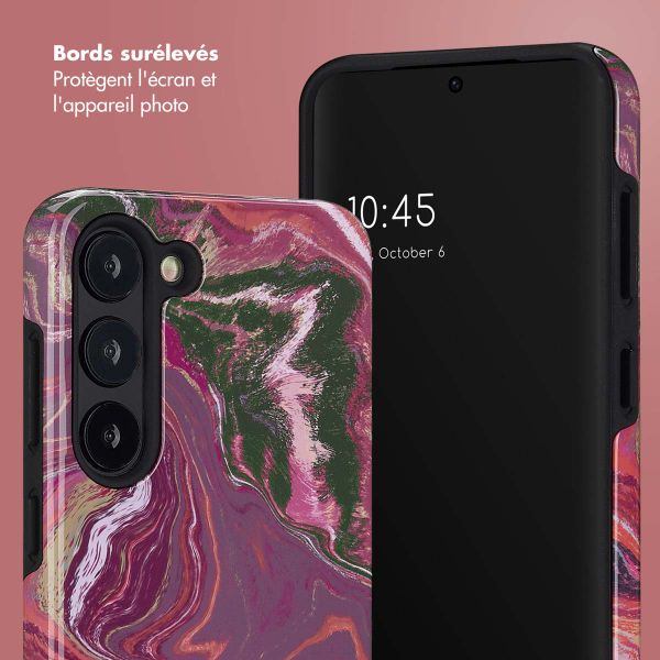 Selencia Coque arrière Vivid Samsung Galaxy S23 - Marble Purple