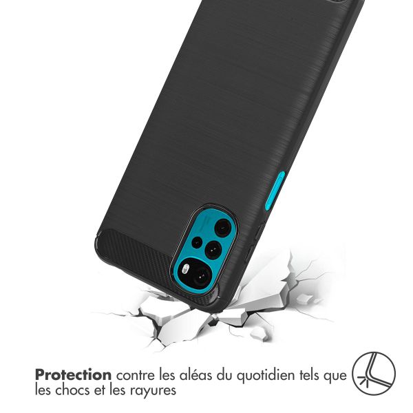 imoshion Coque Brushed Motorola Moto G22 - Noir