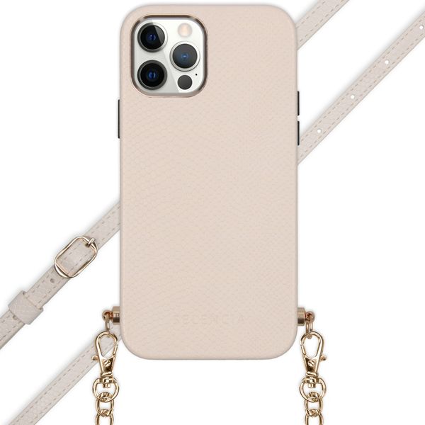 Selencia Coque Aina Serpent avec corde iPhone 12 (Pro) - Blanc