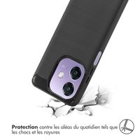 imoshion Coque Brushed Oppo A40 (4G) / Oppo A40M (4G) / Oppo A60 (5G) - Noir