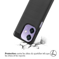 imoshion Coque Brushed Oppo A40 4G / Oppo A40M 4G - Noir