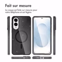 imoshion Coque Pailletée avec MagSafe Samsung Galaxy S25 Edge - Noir