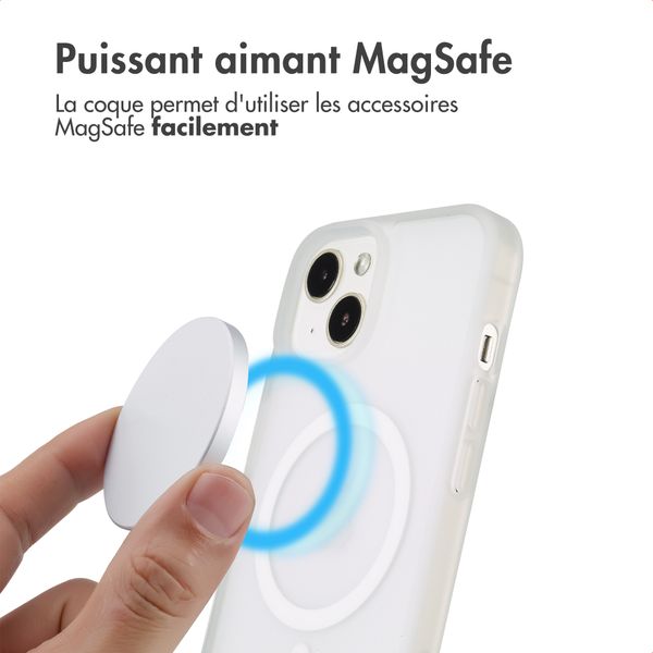 imoshion Coque Color Guard avec MagSafe iPhone 13 / 14 - Blanc