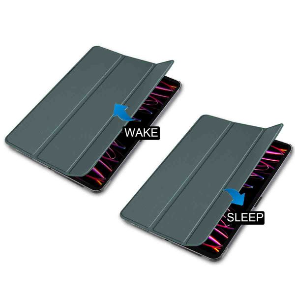 imoshion Coque tablette Trifold Apple iPad Pro 12.9 (2018/2020/2021/2022) - Vert foncé